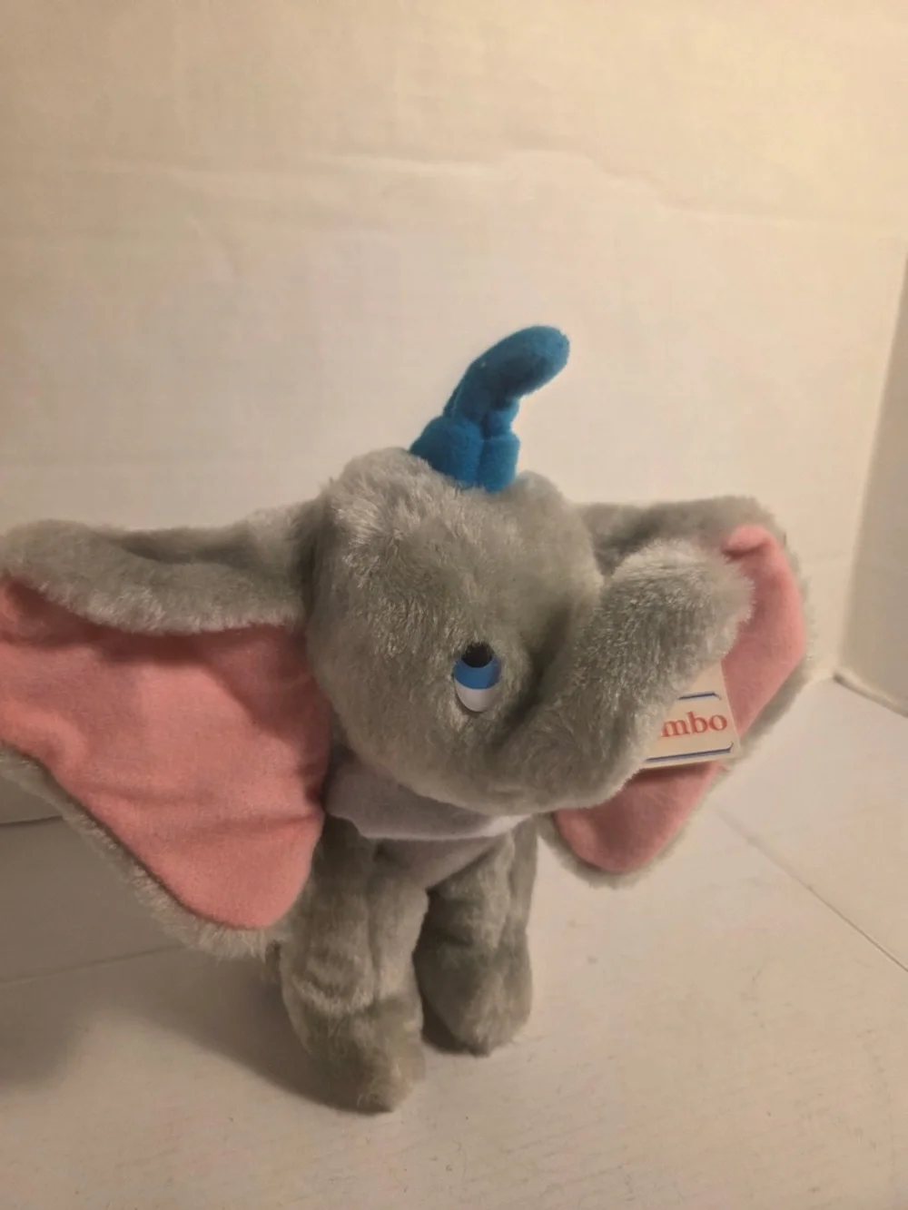 Walt Disney Animated Film Classic Dumbo Plush Vintage  8” Stuffed Animal w/ Tags